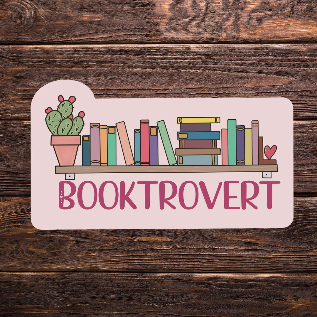 Booktrovert Sticker