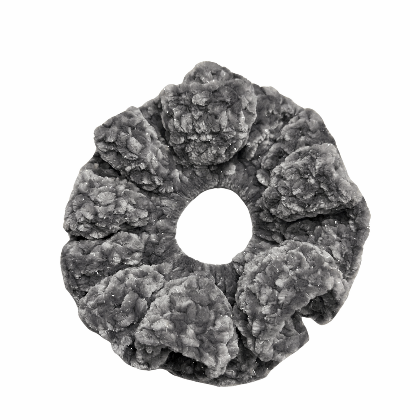 Crochet Scrunchie Carbon Grey - Life by Kway | Kristin Waymire