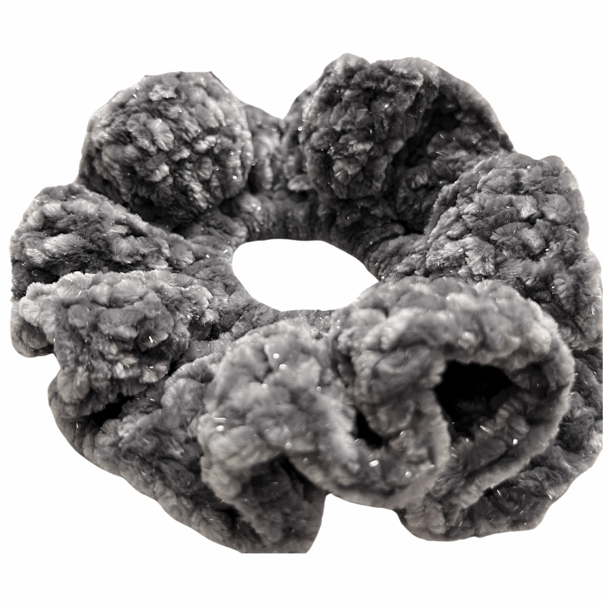 Crochet Scrunchie Carbon Grey - Life by Kway | Kristin Waymire