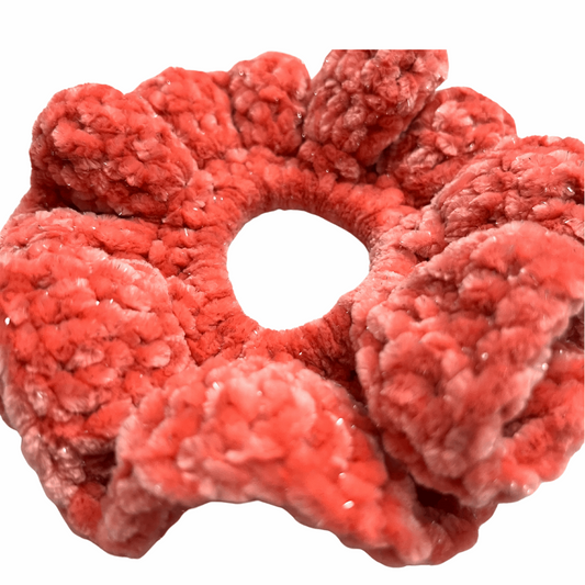 Crocheted Scrunchie Coral - Life by Kway | Kristin Waymire