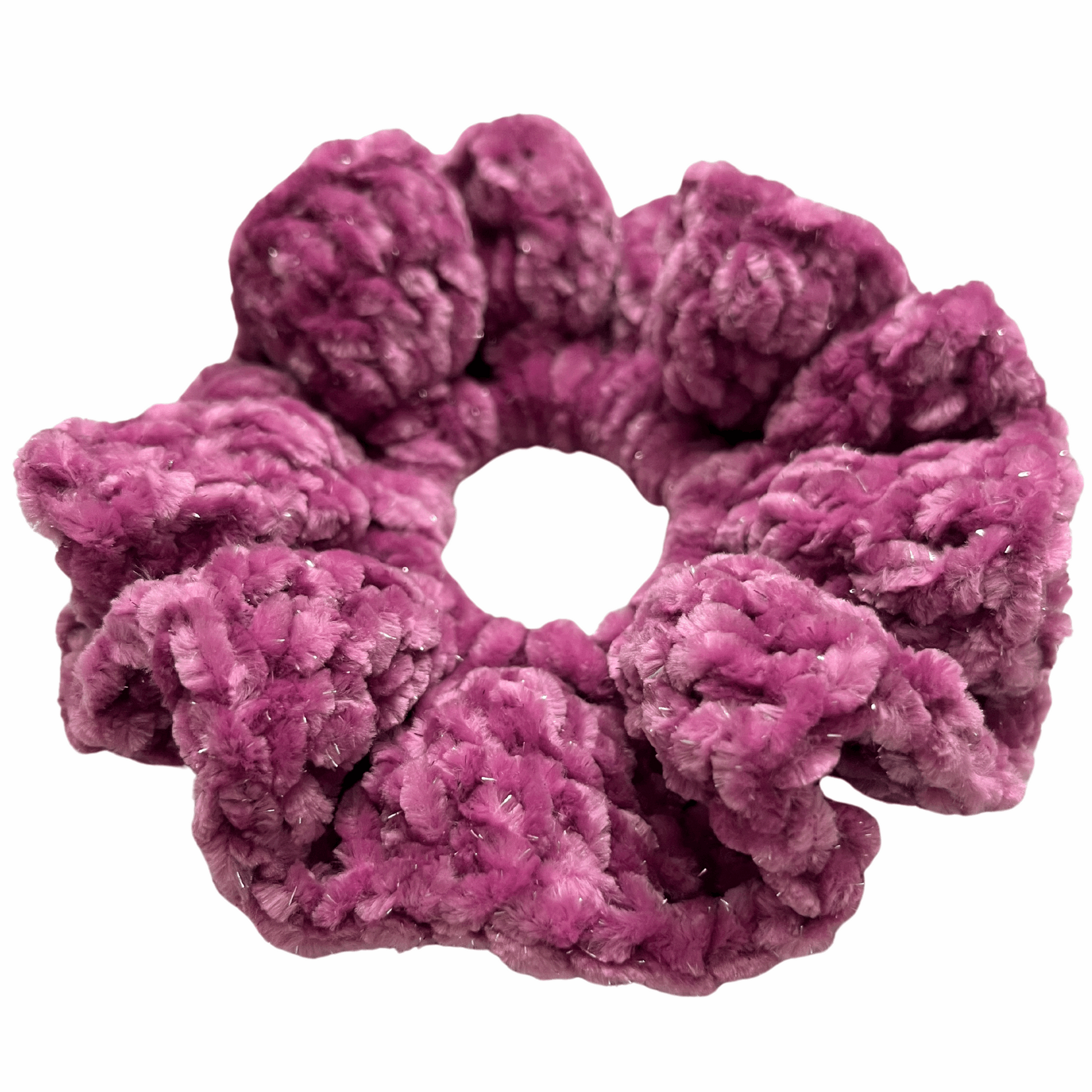 Crocheted Scrunchie Electric Violet - Life by Kway | Kristin Waymire