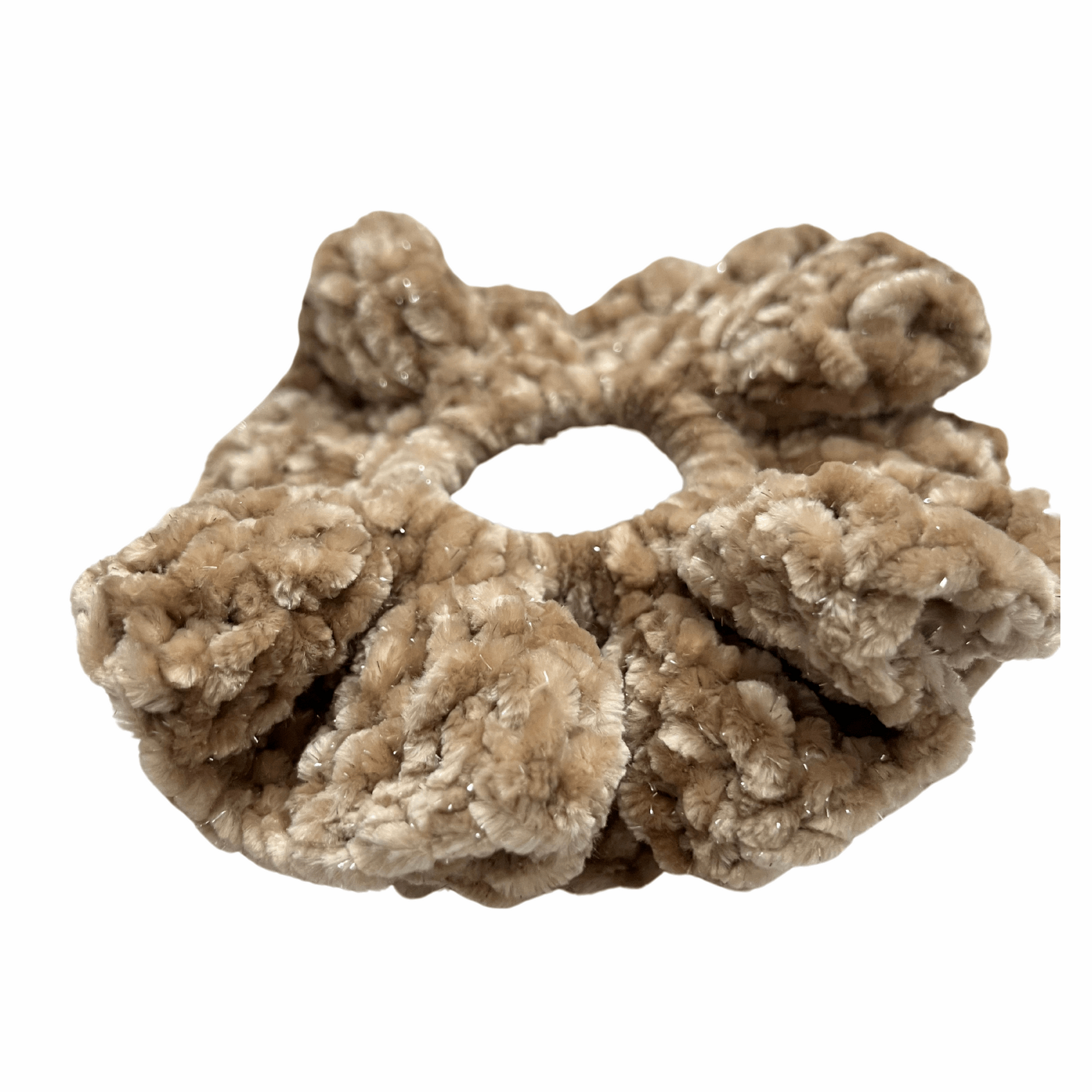 Crocheted Scrunchie Frothy Fawn