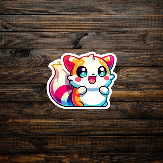 Kawaii Red Panda Sticker - Life by Kway | Kristin Waymire