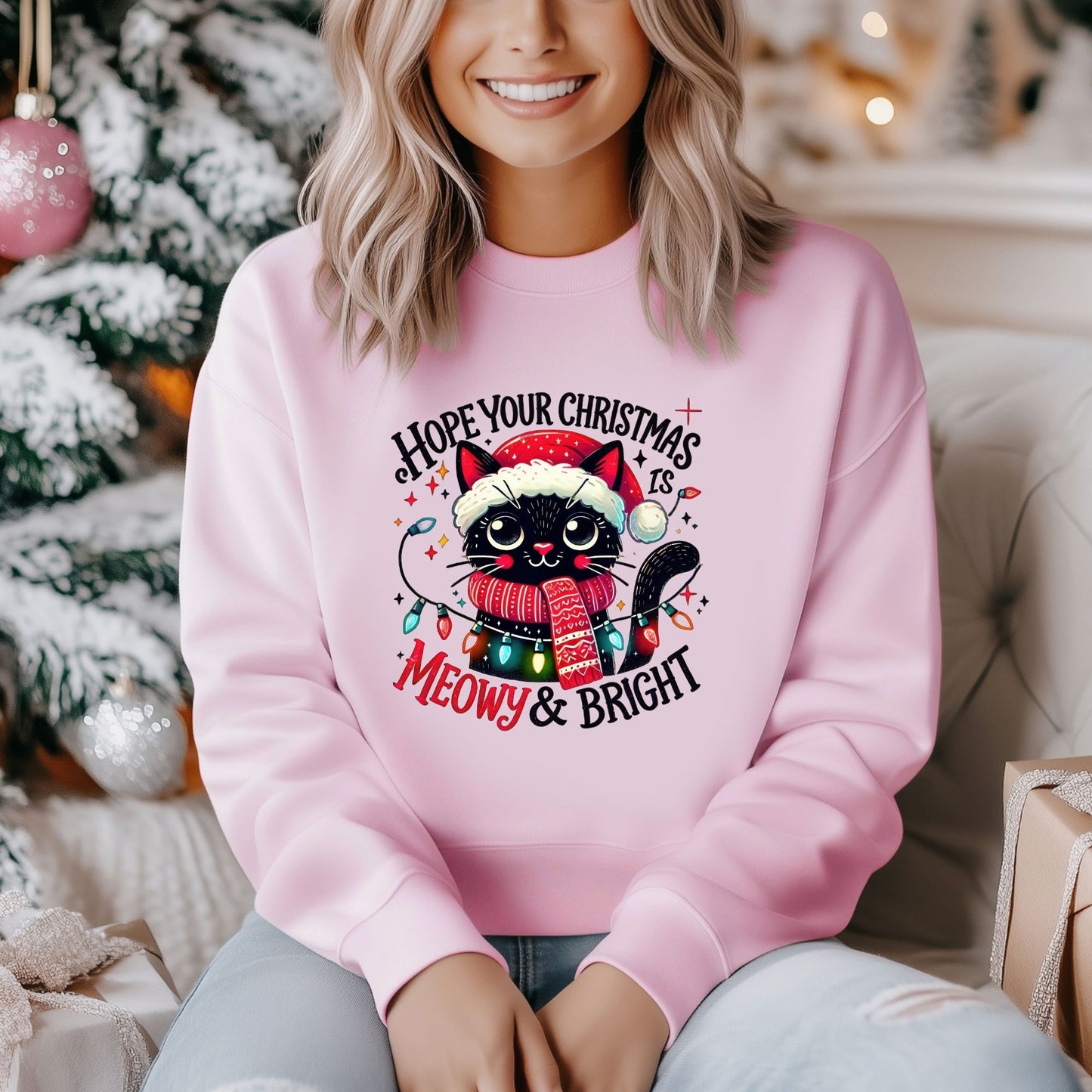 Meowy & Bright Sweatshirt - Life by Kway | Kristin Waymire