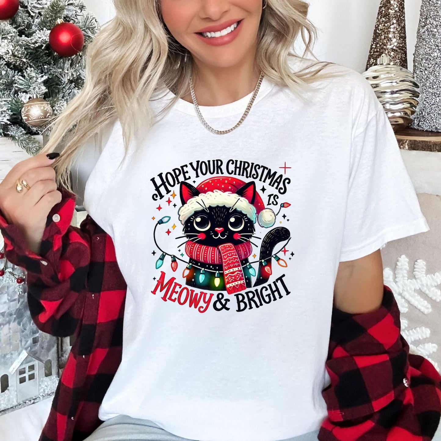 Meowy & Bright T-shirt - Life by Kway | Kristin Waymire