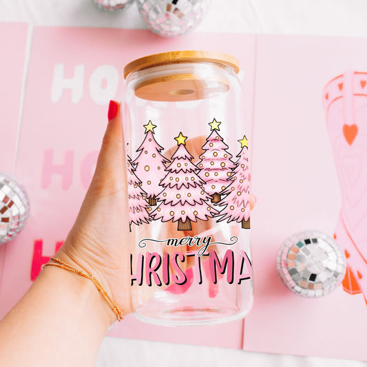 Merry Christmas Glass Can - Life by Kway | Kristin Waymire