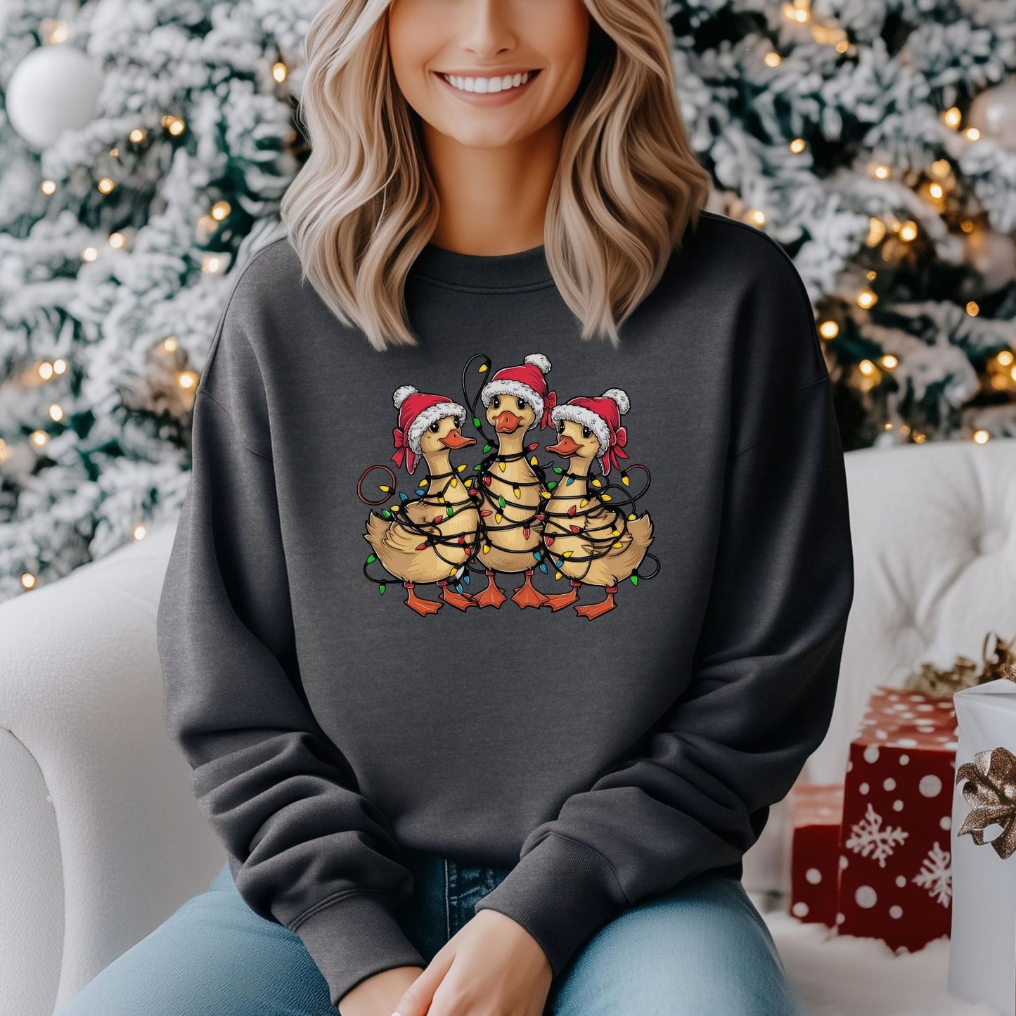 Merry Duckmas Sweatshirt - Life by Kway | Kristin Waymire