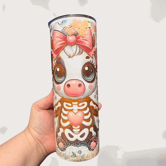 OOPSIES Highland Cow Skelly Tumbler - Life by Kway | Kristin Waymire