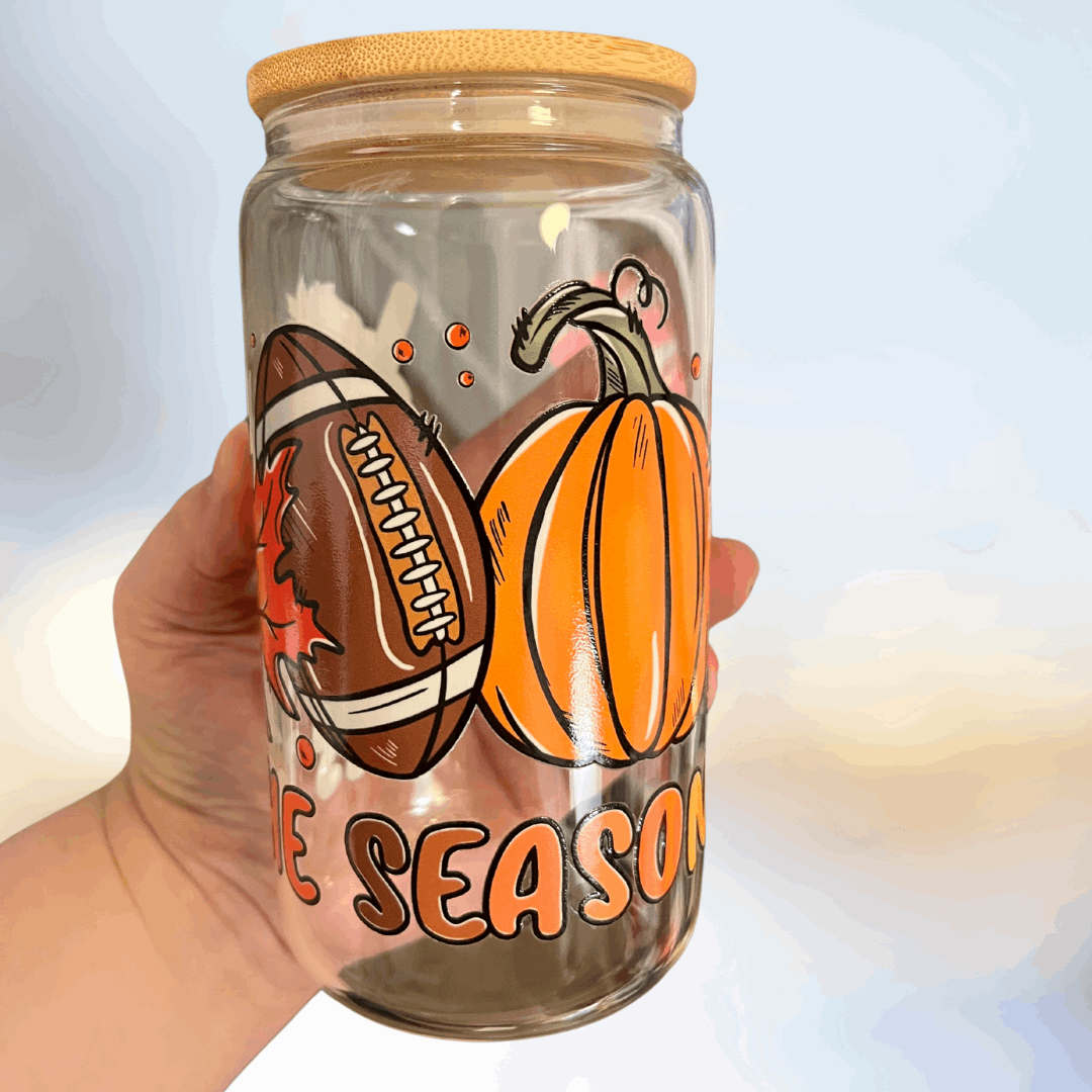 Tis the Season Fall Glass Can - Life by Kway | Kristin Waymire