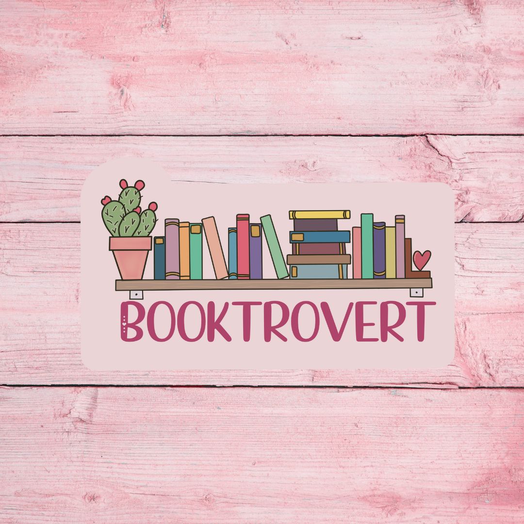Booktrovert Sticker